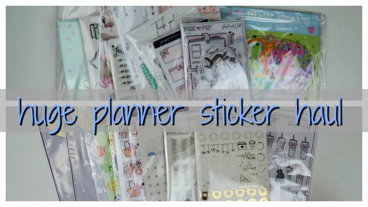 Oh She Hauling Now?! | A Pretty Decent Size Sticker Haul