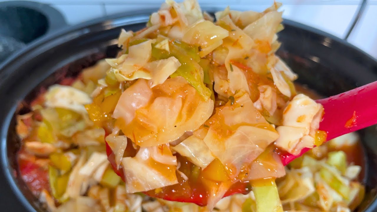 Slow Cooker Cabbage Soup (weight loss recipe)