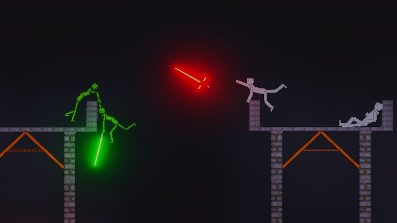 Melons and People Throw Lightsabers In People Playground (1)