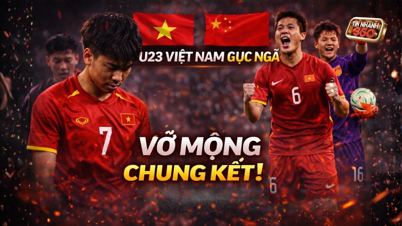 Thua Đau U23 Trung Quốc, U23 Việt Nam Lỡ Hẹn Chung Kết Châu Á, CĐV Thất Vọng