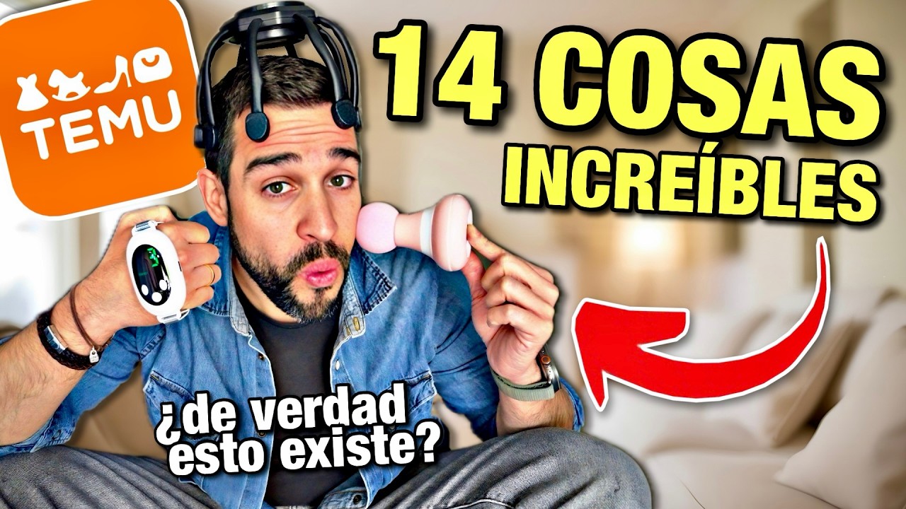 14 COSAS INCREIBLES que puedes COMPRAR en TEMU 🔥 (MUY BARATO)