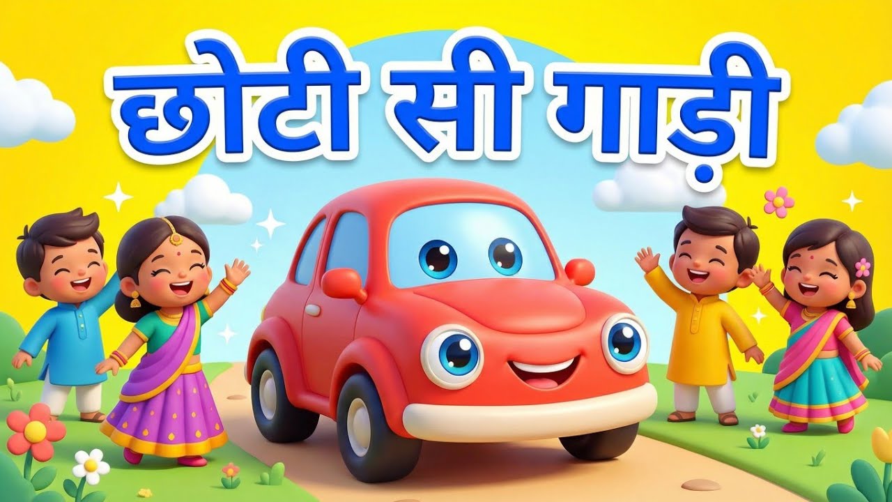 Chhoti Si Gaadi | Hindi Rhymes for Kids | Nanhu TV