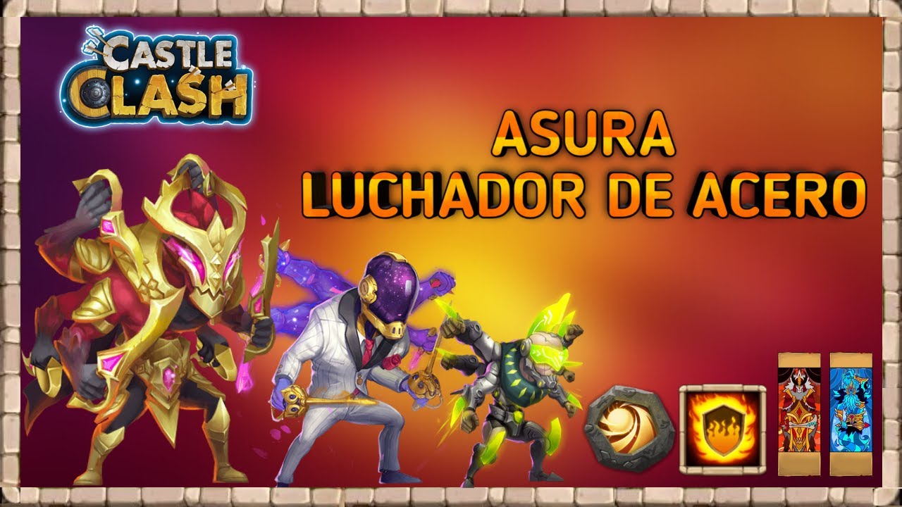 Castle Clash - ASURA | GUÍA COMPLETA | Talentos, Emblemas, Encantamientos, Atributos y Mas