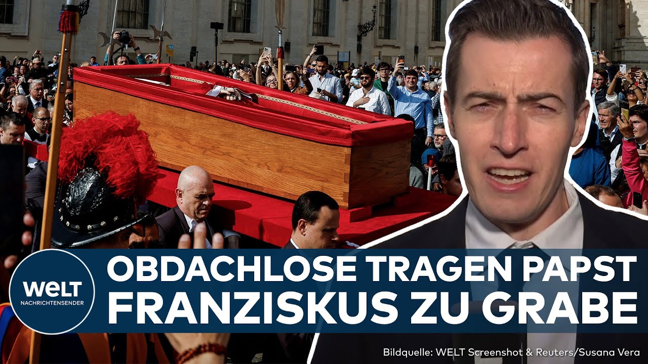 FRANZISKUS: Obdachlose tragen den Sarg – Verstorbener Papst wird in seiner Lieblingskirche begraben