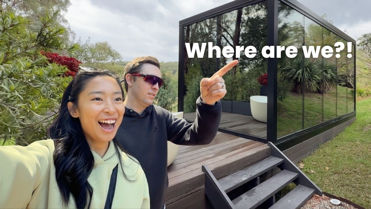 Staying in a TINY Mirror Home for 48 Hours 👀