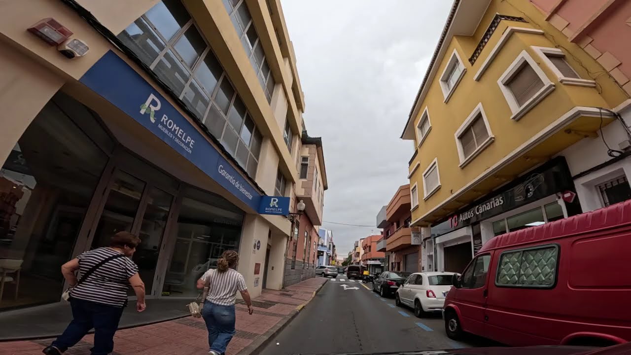 🛣️ Paseo en Coche por las Calles de Telde 🇪🇸 | Gran Canaria en 4K UHD
