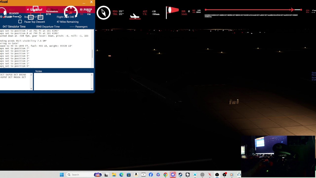 X-Plane 12 12.4 b3 Zibo 737-800x LIPZ/EHAM  Say intentions Traffic Global