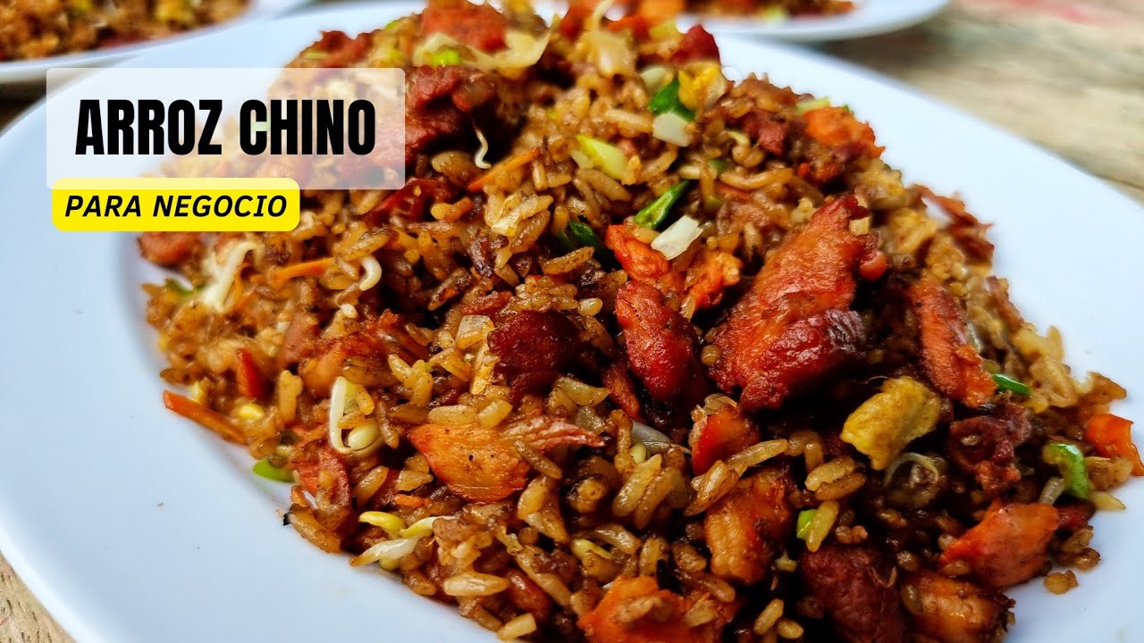 CÓMO HACER ARROZ CHINO PARA NEGOCIO - RECETA DE ARROZ CHINO CASERO - ARROZ CHINO FÁCIL ✔️❤️❤️