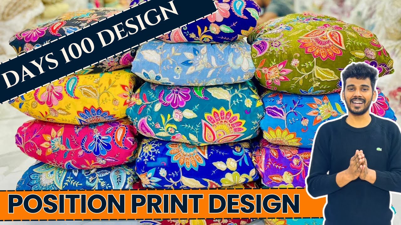 10 Design in One Video of Position Print #100newdesignchallenge #positionprint #fancyfabric #surat