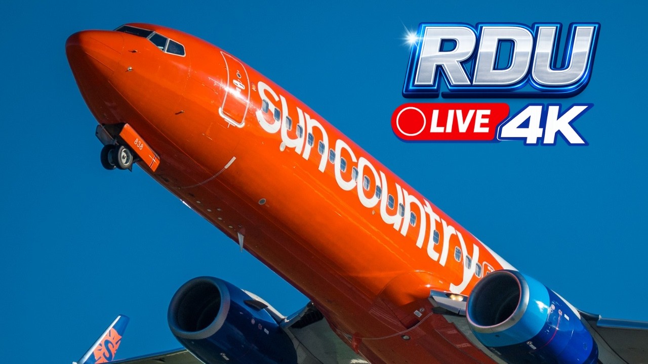 🔴LIVE RDU RALEIGH DURHAM INT|LIVE ATC🔴