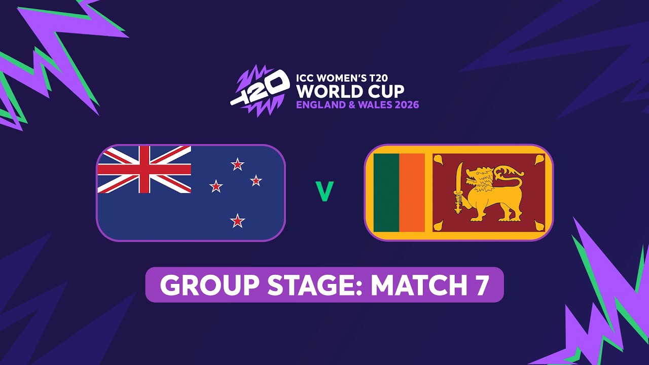ICC Women's T20 World Cup 2026: New Zealand vs Sri Lanka(English) #t20worldcup