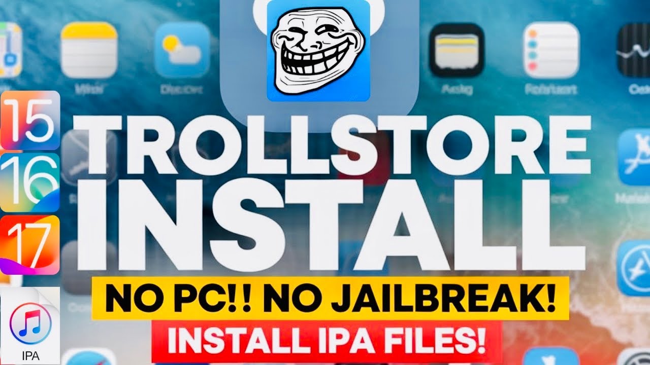 NEW! Install TrollStore on iOS & Sideload IPA Files on iPhone & iPad (No Jailbreak, No PC!)