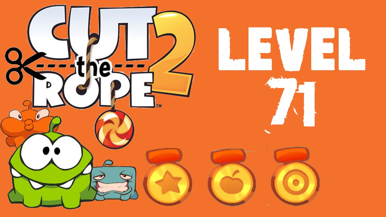 Cut the Rope 2 - Level 71 (3 stars, 30 fruits, 3 stars + don't pop balloons)