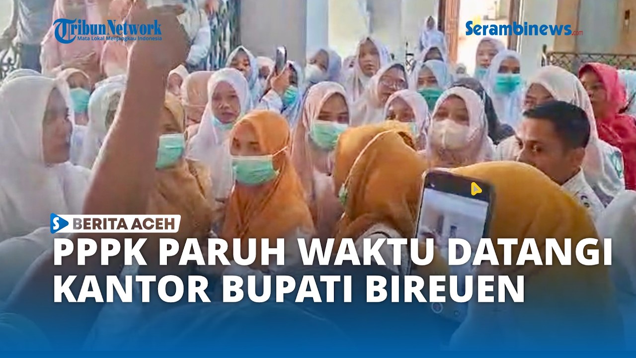Ratusan PPPK Paruh Waktu Datangi Kantor Bupati Bireuen Sampaikan Aspirasi