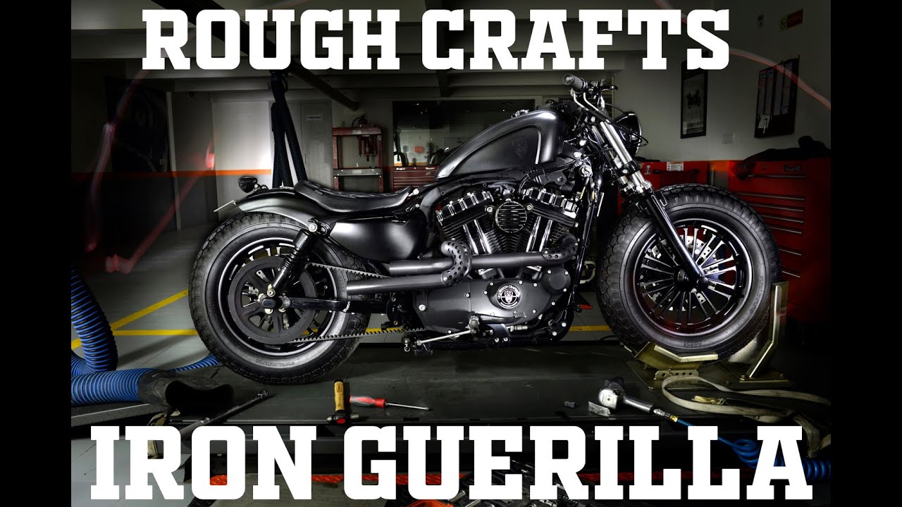 Building ROUGH CRAFTS Iron Guerilla out of a Harley Davidson Forty-Eight