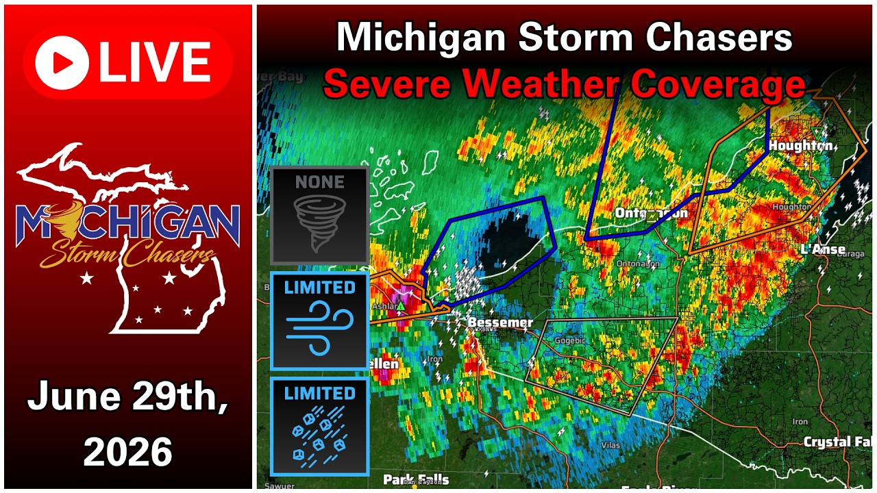 Michigan Severe Weather Coverage June 29th, 2026 Part 3