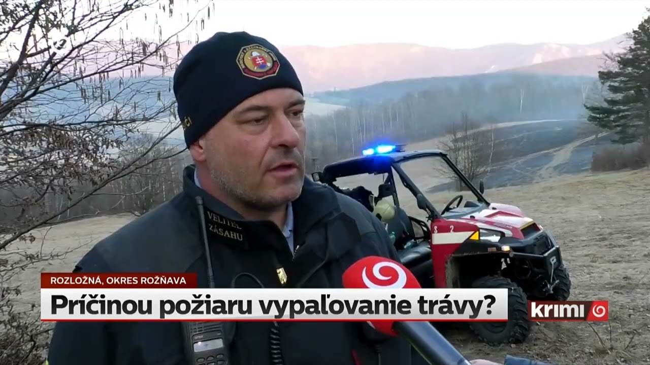Požiar lesa medzi Rozložnou a Gočaltovom