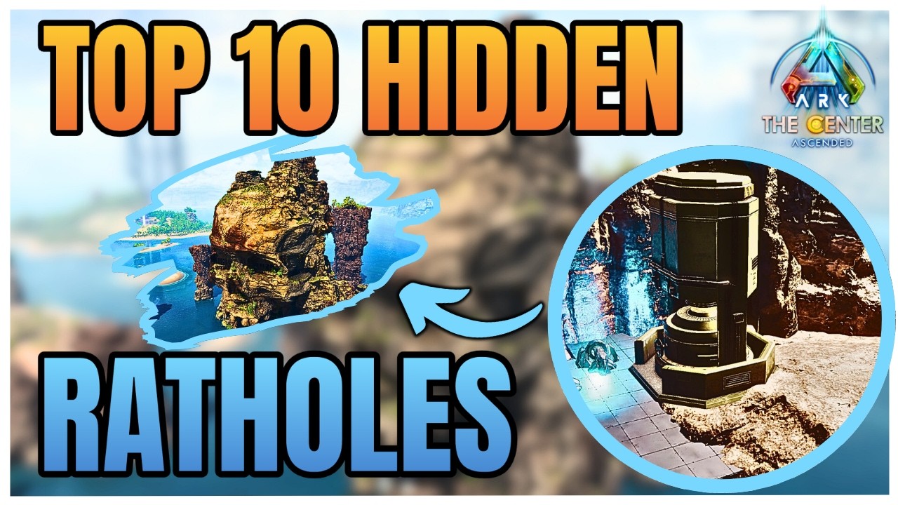 TOP 10 BEST Center Ratholes Working BEDS You MUST USE, Hidden Base Locations | Ark Survival Ascended