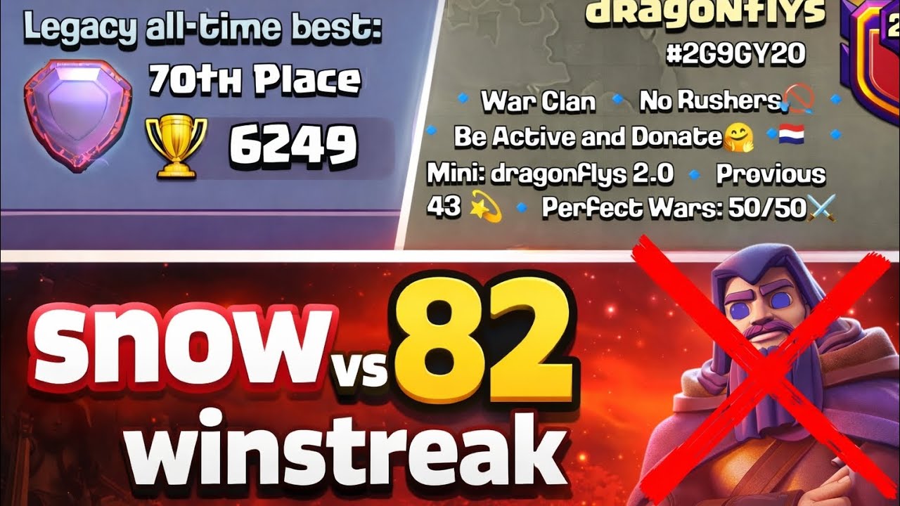 Facing a 82 WINSTREAK clan on MY OWN⭐️with voice commentary⭐️