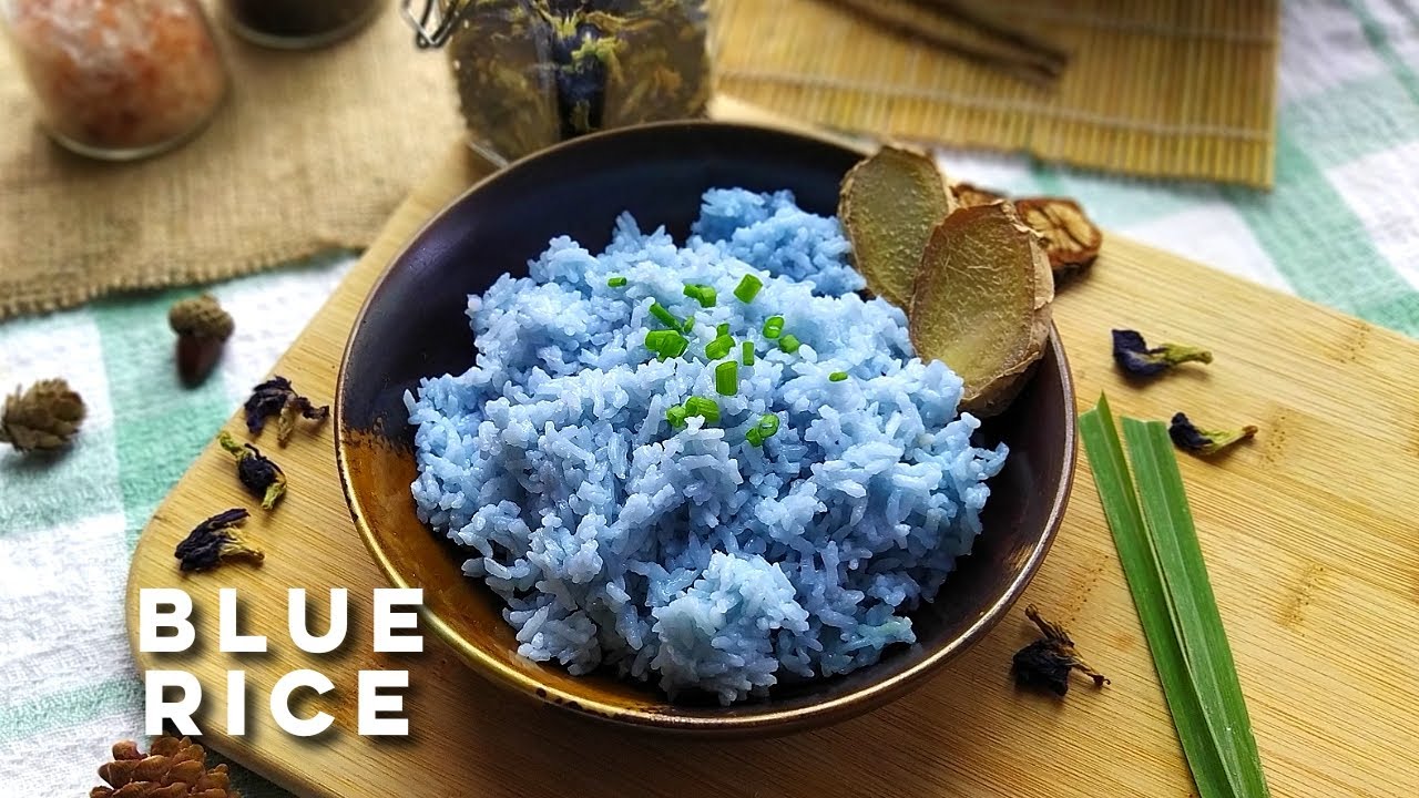 How to Cook Blue Rice | Fragrant and Tasty Blue Rice | Malaysian Inspired Nasi Kerabu