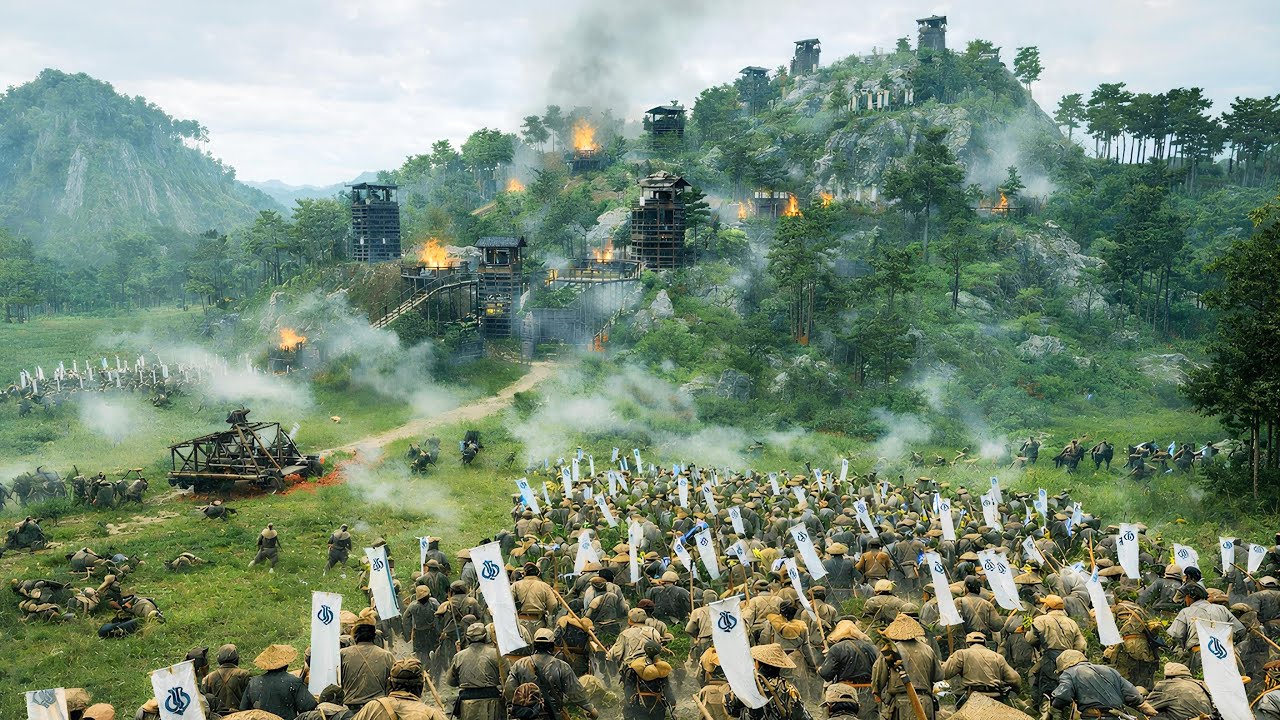 500 Yari Hatamoto Samurai vs 5000 Rebels | Mount & Blade 2 Bannerlord