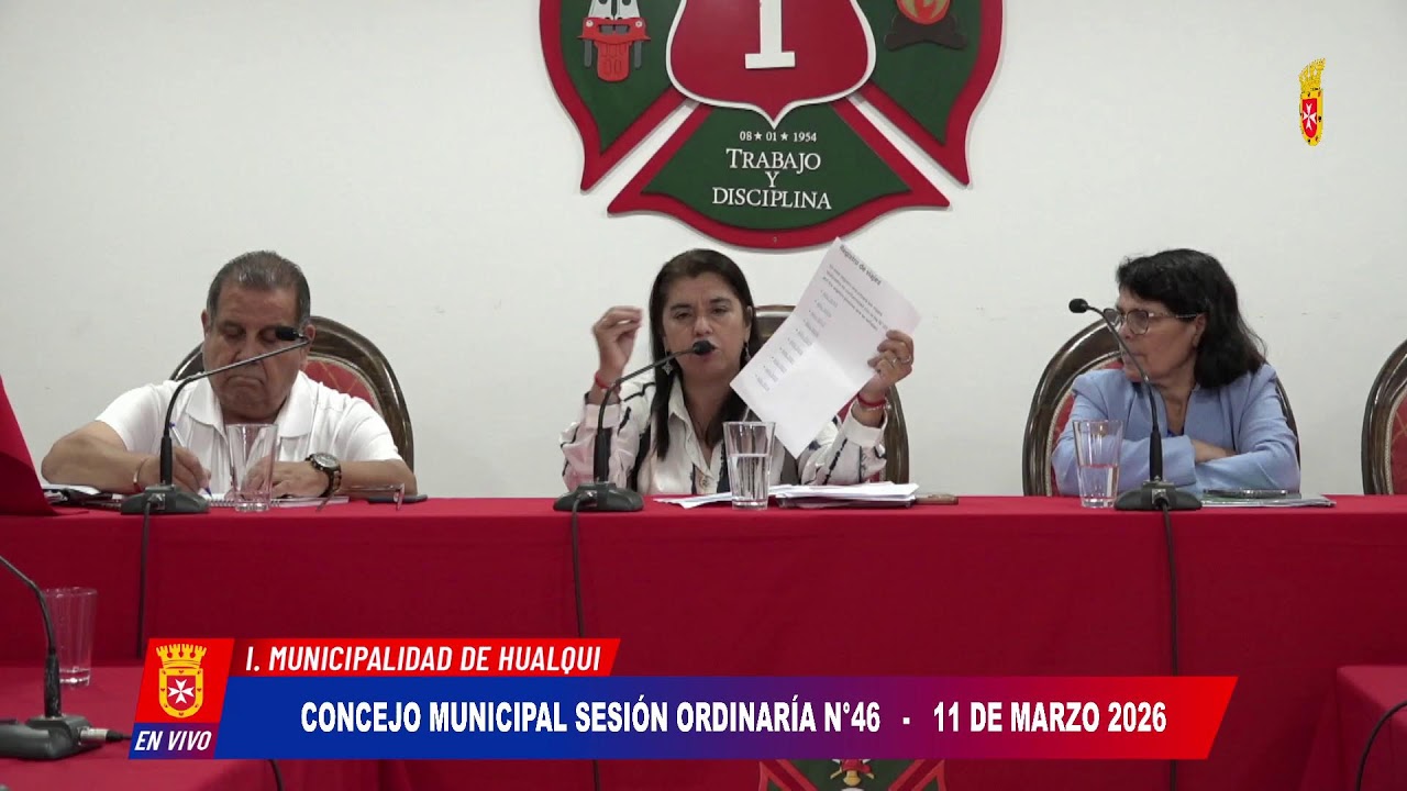 CONCEJO MUNICIPAL SESIÓN ORDINARÍA N°46 -  (11 DE MARZO 2026)