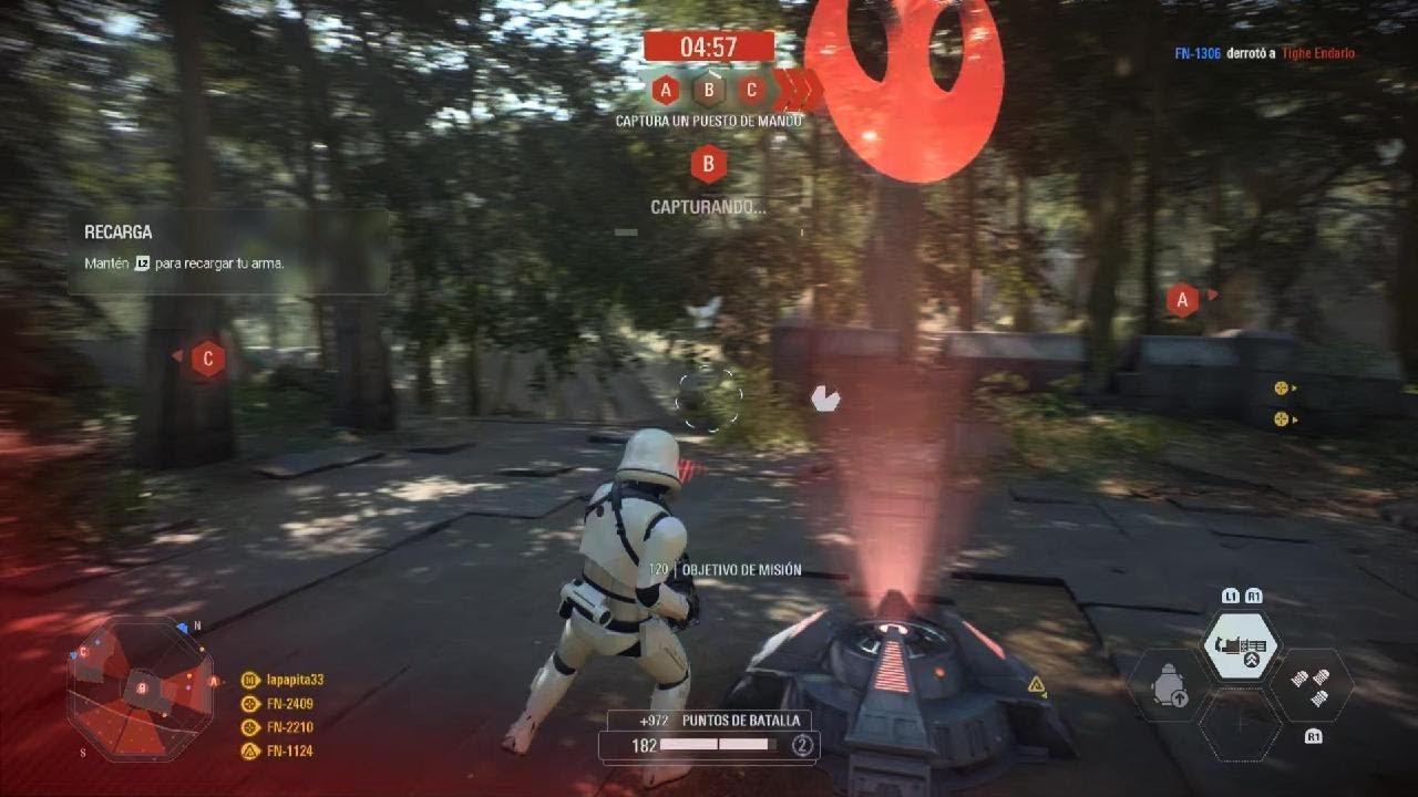 STAR WARS Battlefront II jugando como la primera orden