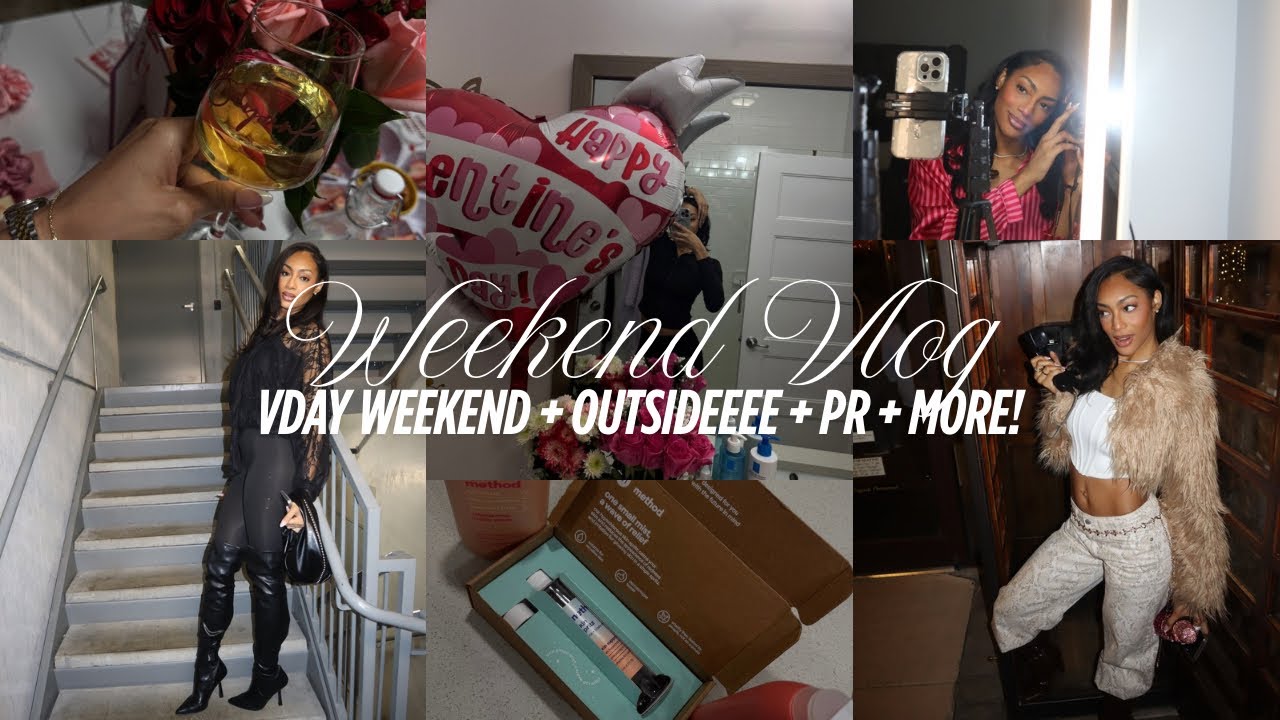 VLOG | valentine’s day weekend + outsideeeee  + PR + more| Beyunka 