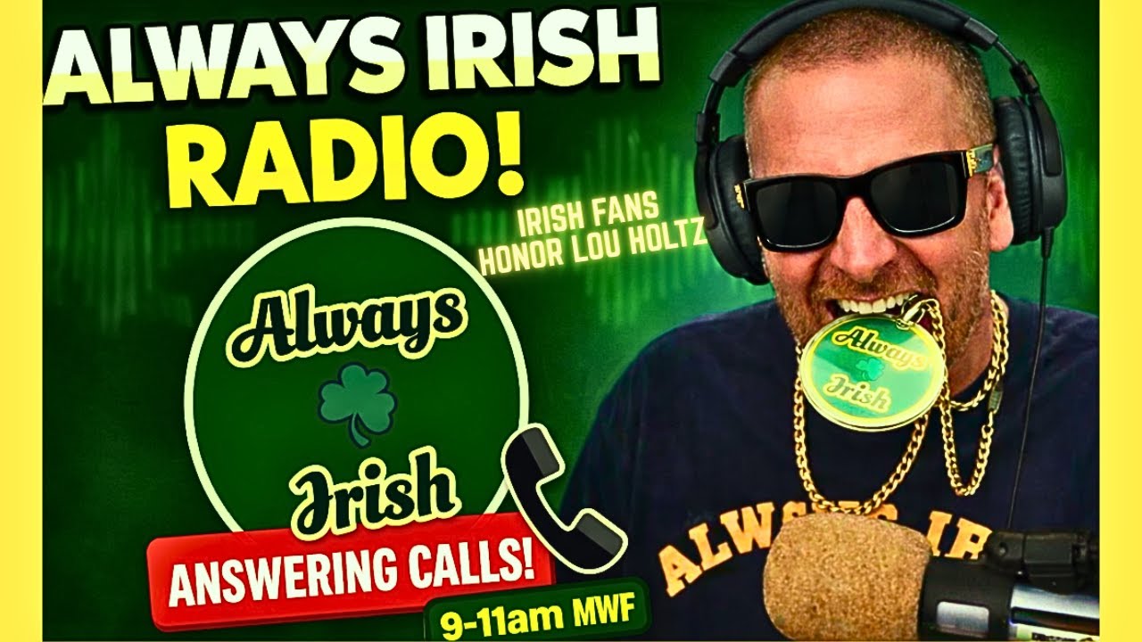 Notre Dame Call In/Chat LIVE☘️Irish Fans Honor Lou Holtz
