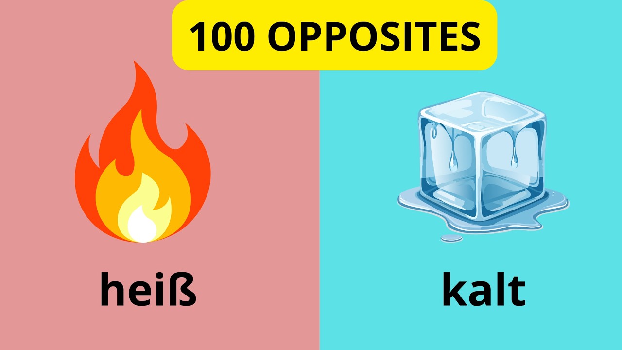 Der ultimative Wortschatz-Boost: 100 essentielle Gegensätze auf Deutsch