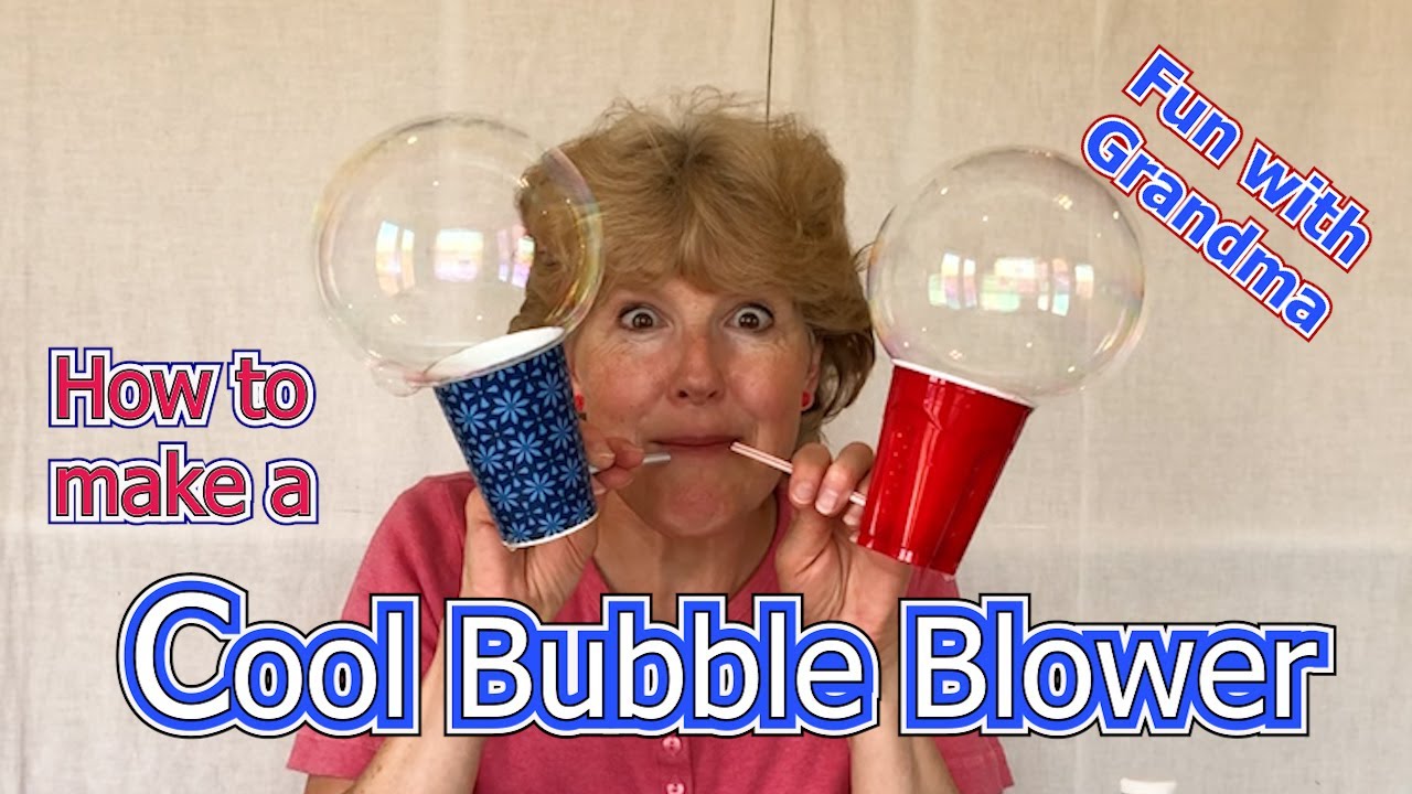 How to Make a Cool Bubble Blower (Makes Big Bubbles)
