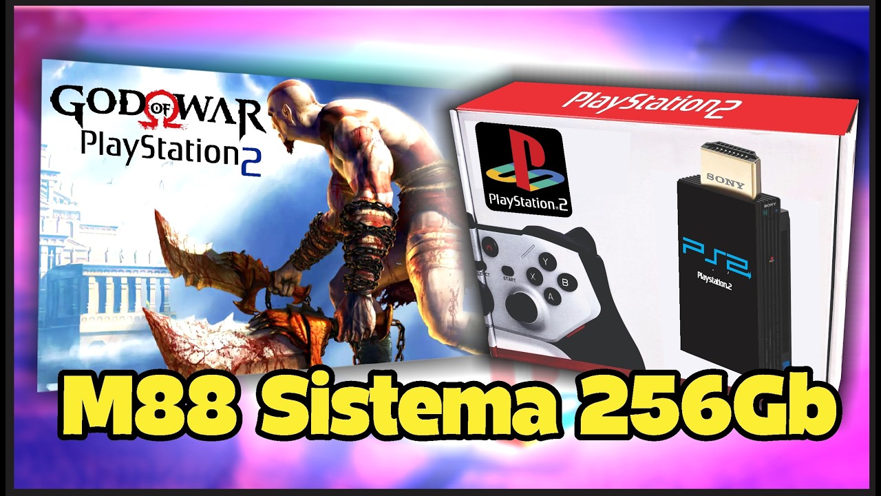 Testei o NOVO SISTEMA com 100 JOGOS DE PS2 no Game Stick M88