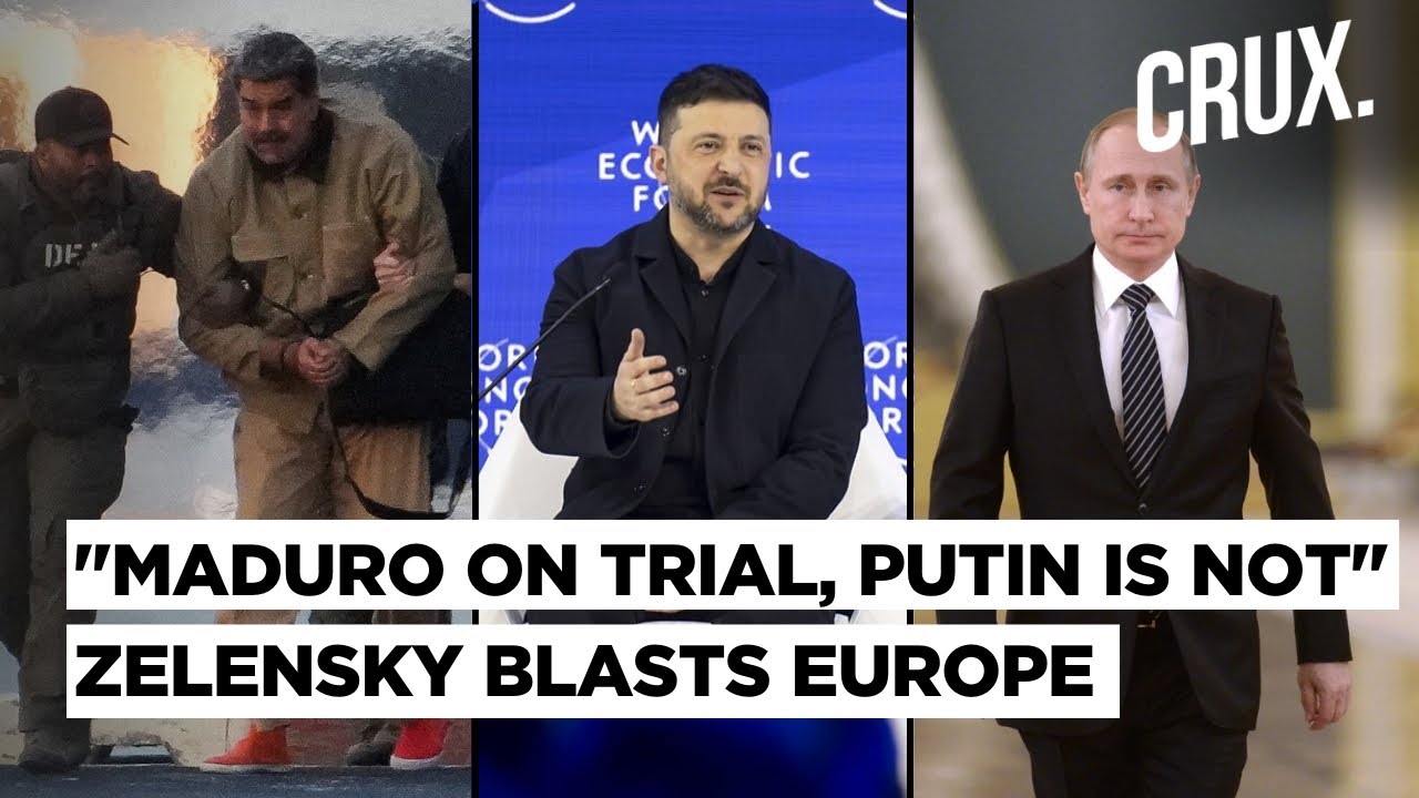 Zelensky Blasts Europe in Davos as He Meets Trump, Says Ukraine Land Issues 'still Unsolved' |4K