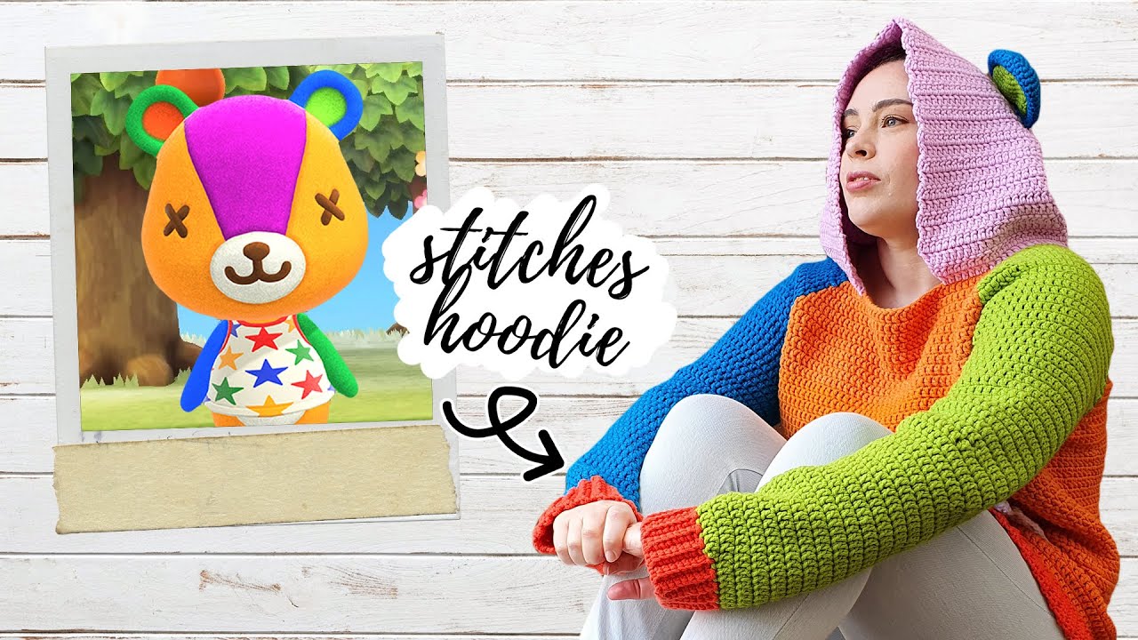 I made an Animal Crossing hoodie | First time crocheting clothes!