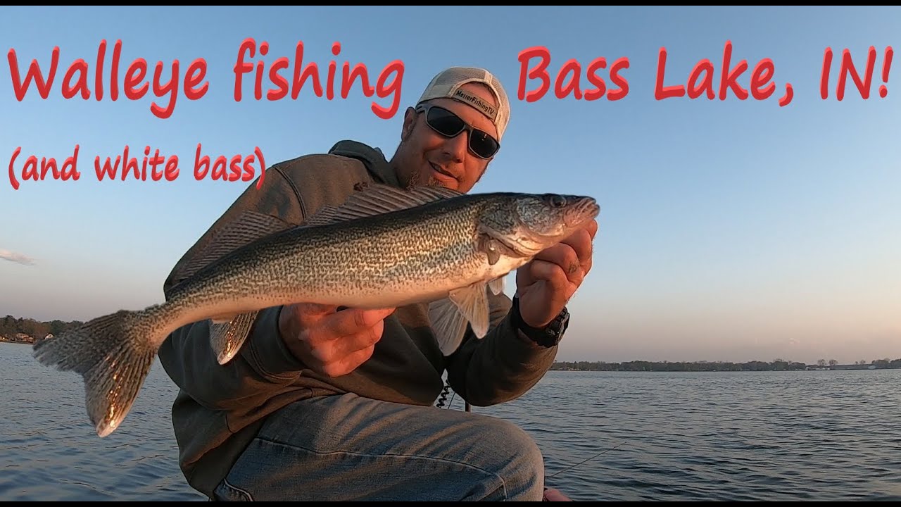 Fishing Bass Lake Indiana for Walleye and White Bass!