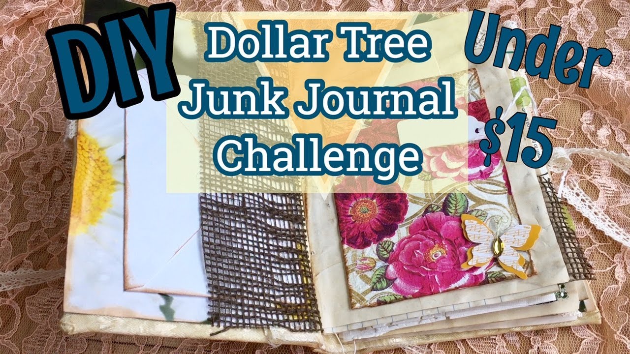 Hidden Binding Tutorial / DIY Dollar Tree Junk Journal / Under $15 Challenge