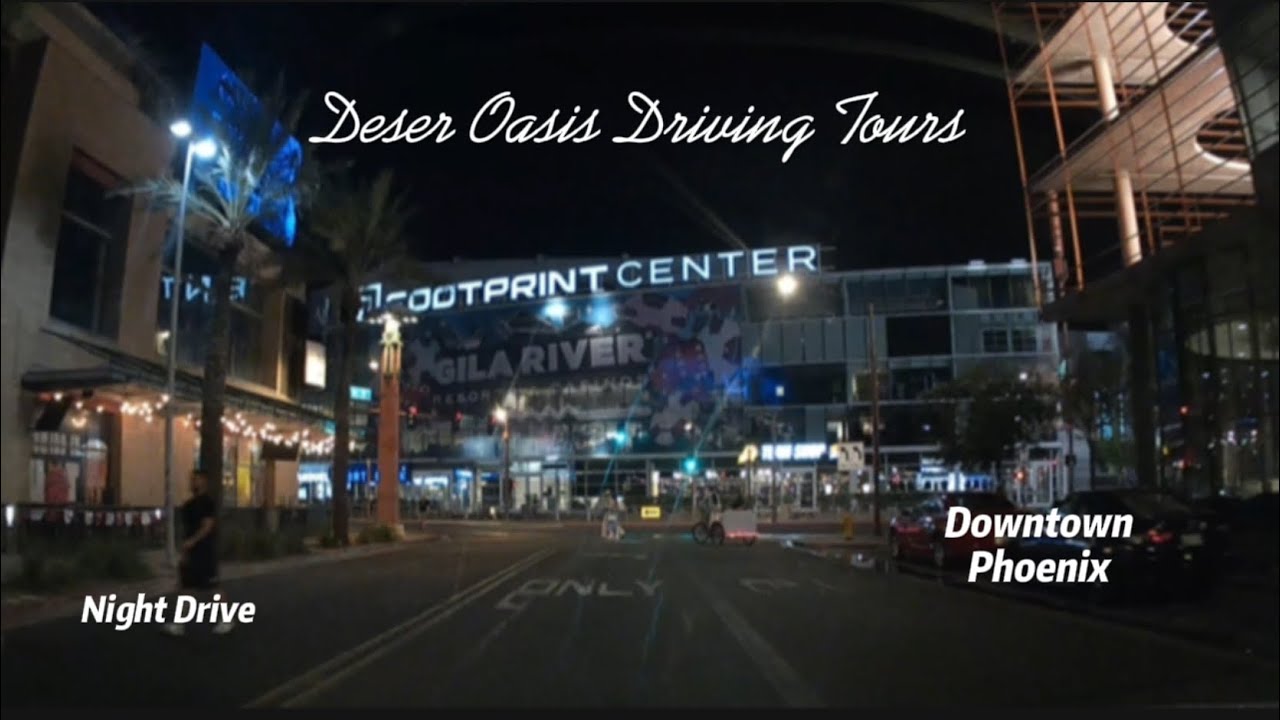 4K Roadscapes: Night Drive | Downtown Phoenix, AZ