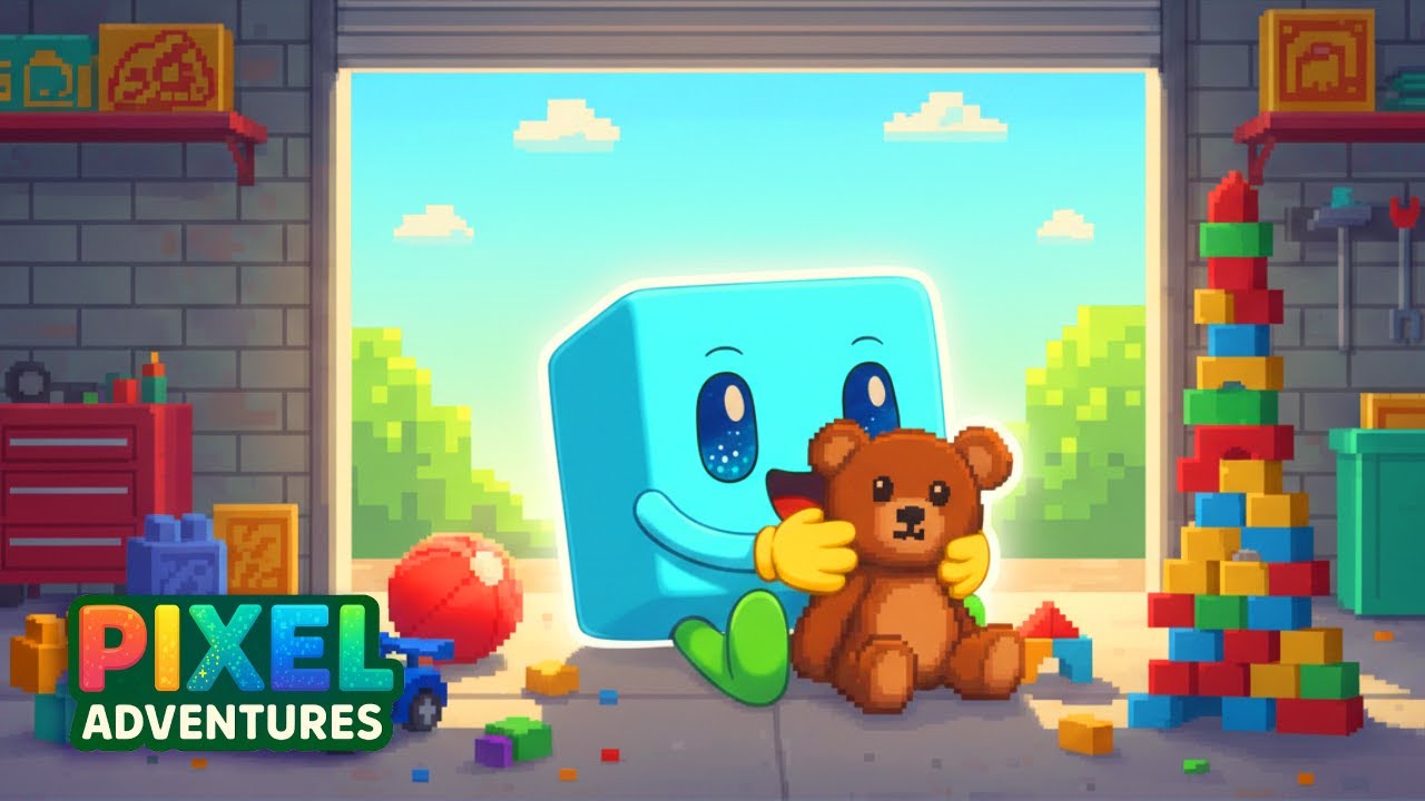 Learn how to TIDY UP your room | Clean Up Song | Pixel Kids Learning Songs  🧸✨
