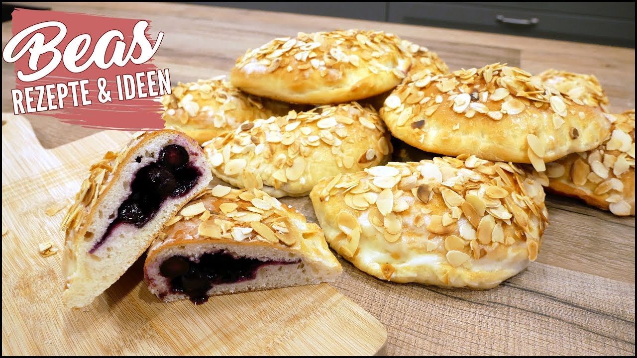 Heidelbeertaschen Rezept | Leckere Teilchen backen - Hefeteig