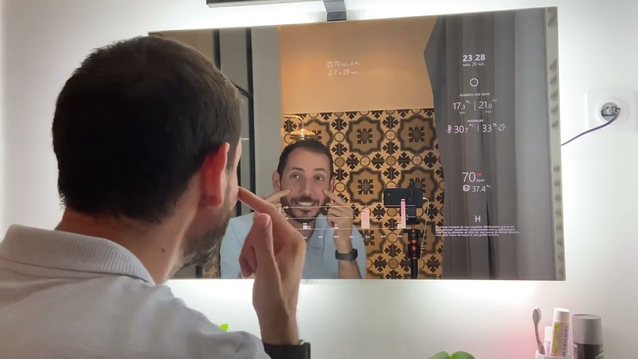 Démo Miroir connecté intelligent