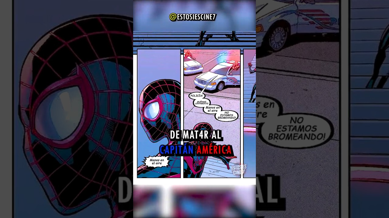 Miles Morales es acusado de matar al Capit&aacute;n Am&eacute;rica