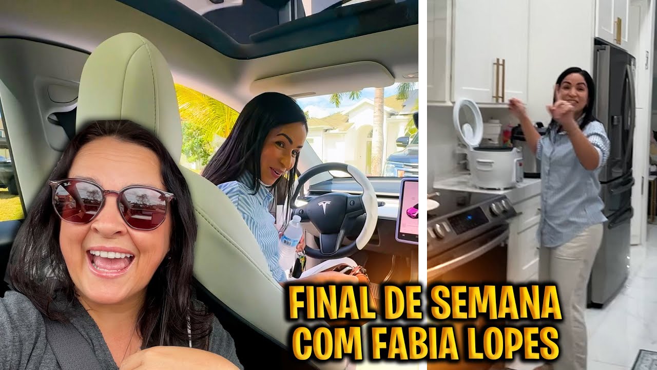 Final de semana na casa da @fabialopes  - Ela dirigiu o carro da Fabi e fez Feijoada