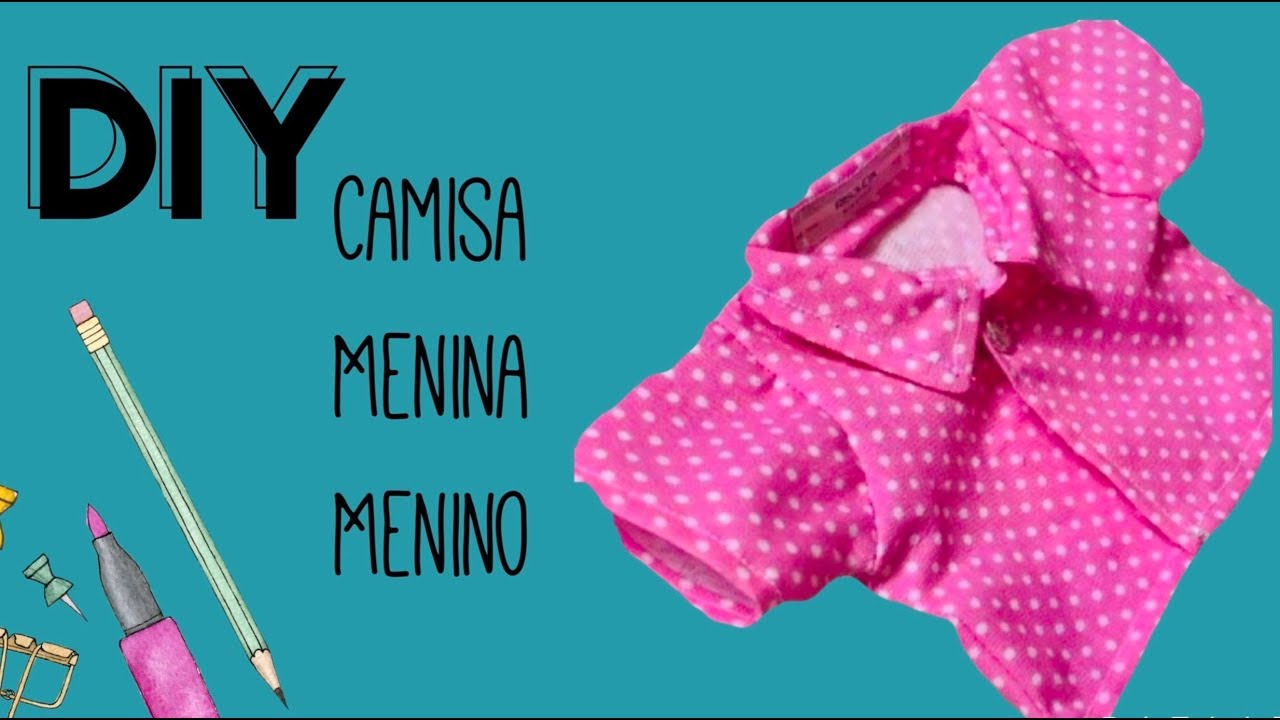 Camisa para Baby Alive menina e menino - Diy - Risoleta