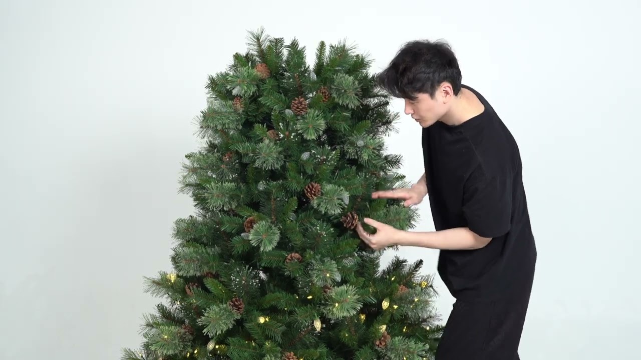 Assembling Your Pre-Lit Tree with LED Lights (this tree has 10 light modes and a foot pedal!)