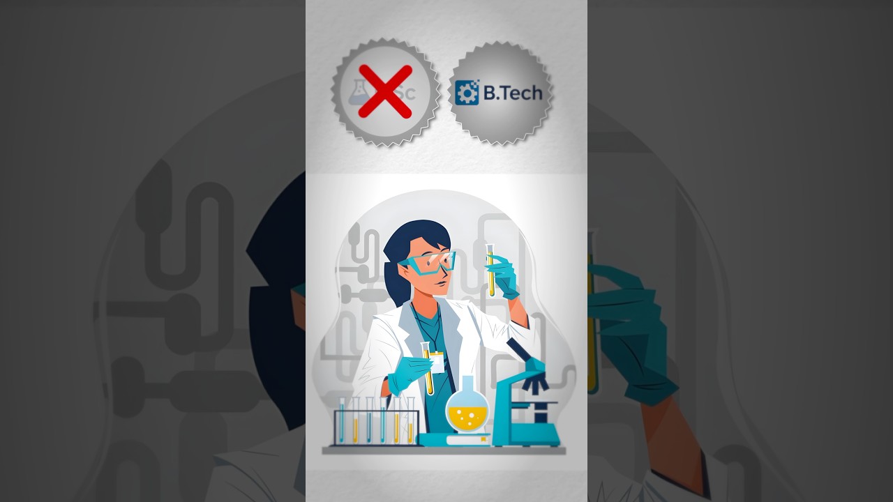 BTech vs BSc : Shocking Truth! #shorts #btech #bsc #engineering #cse