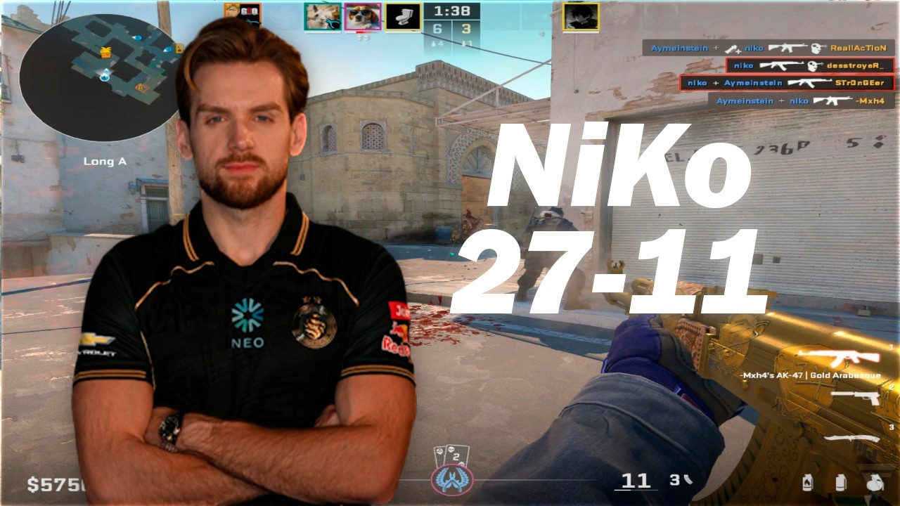 NiKo (27-11) FIRST FACEIT AFTER MAJOR | CS2 DEMO POV