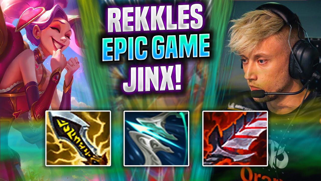 REKKLES EPIC GAME WITH JINX! - KC Rekkles Plays Jinx ADC vs Ezreal! | Season 2022