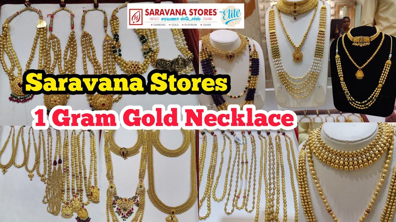 1Gram Onwards Gold Necklace, Choker & Haram Saravana Elite Kolhapuri Wax Jewels with VA & MC Details