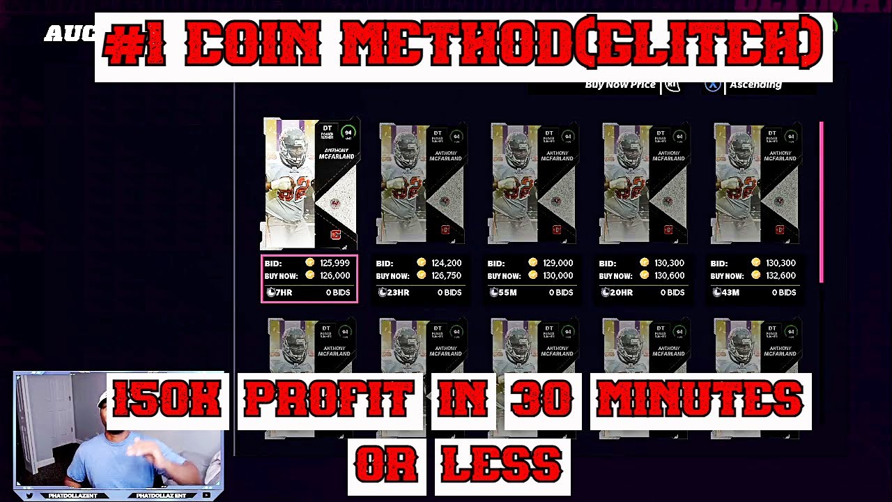 #1 COIN METHOD EVER(GLITCH)! MAKE 150K COINS FAST IN MADDEN 22