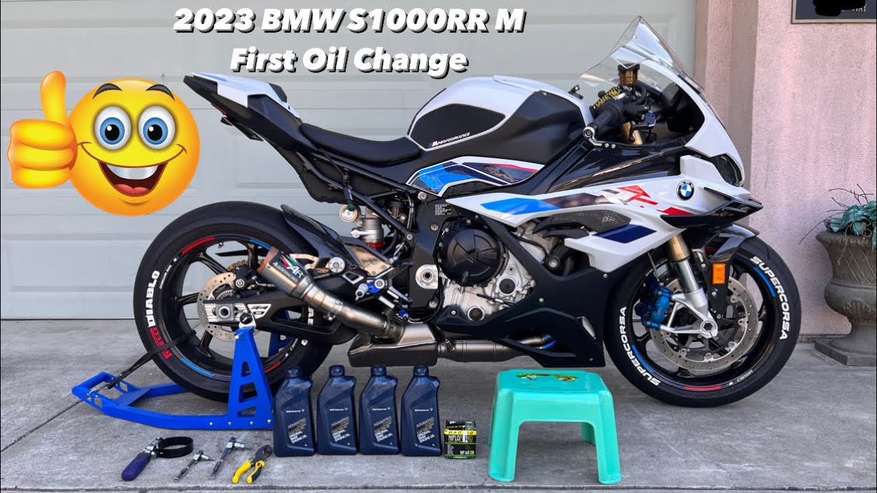 2023 BMW S1000RR First Oil Change. Service light gone. Rev limiter turned off. Let’s go!